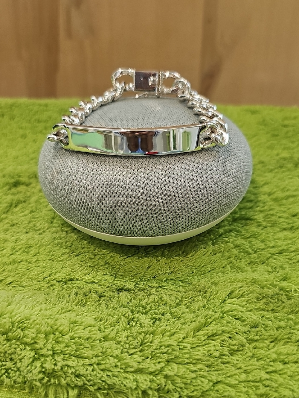 Sterling Silver Chunky ID Chain Bracelet -